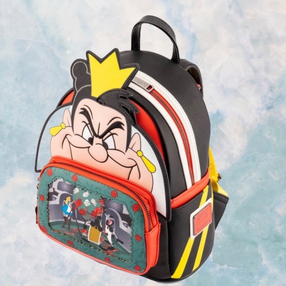 Loungefly Disney Villains Scenes Series Queen Of Hearts Mini Backpack and Wallet main image 6